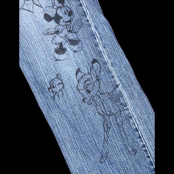 Vintage Disney Character Jeans Bambi Tinker Minnie Flounder Chip Cinderella 10 - Picture 4 of 8